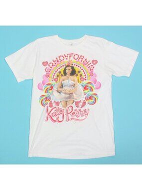 KATY PERRY Candyfornia White Staples Center 11-22-11 LA T-Shirt Tee sz M /301